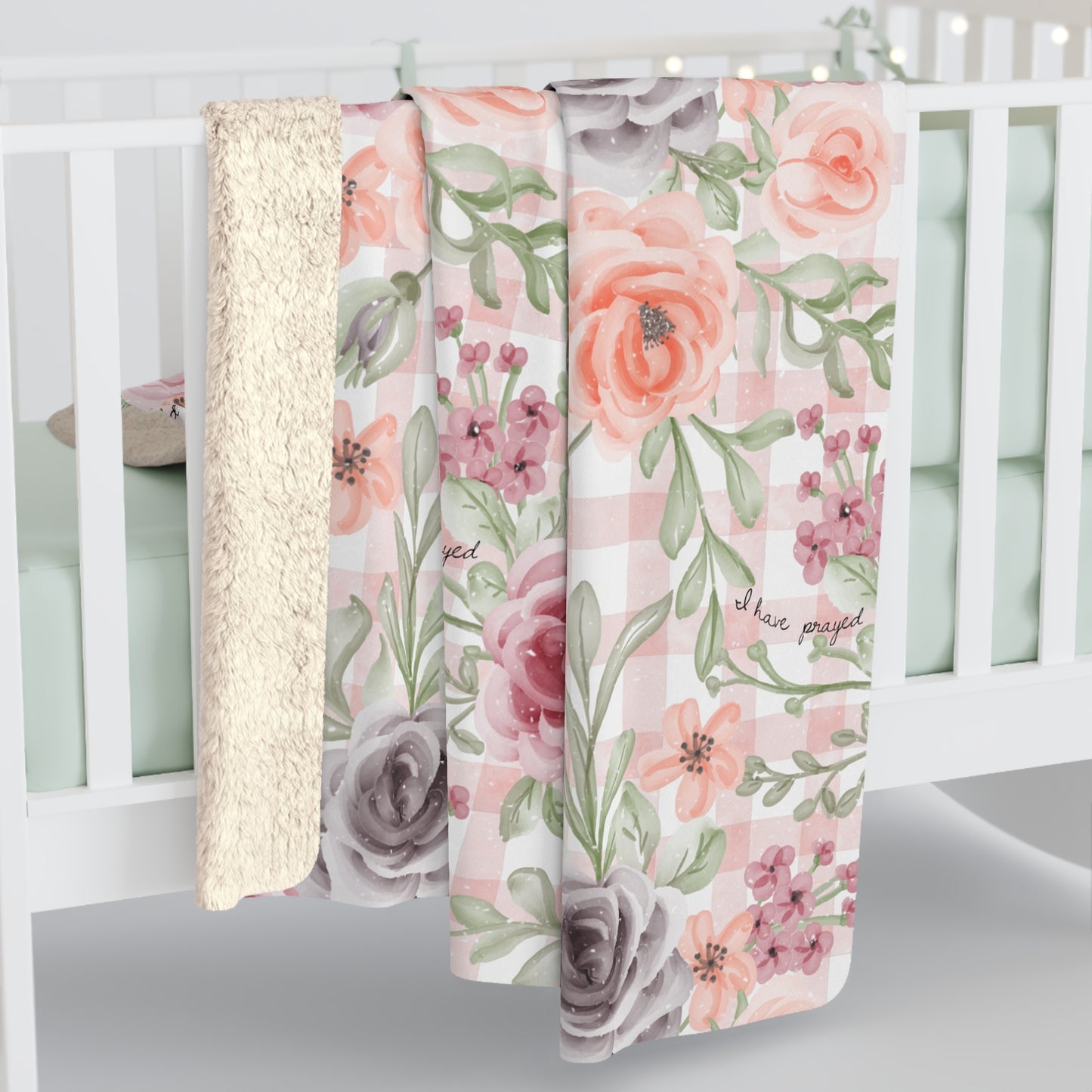 For This Child I Have Prayed Sherpa Blanket