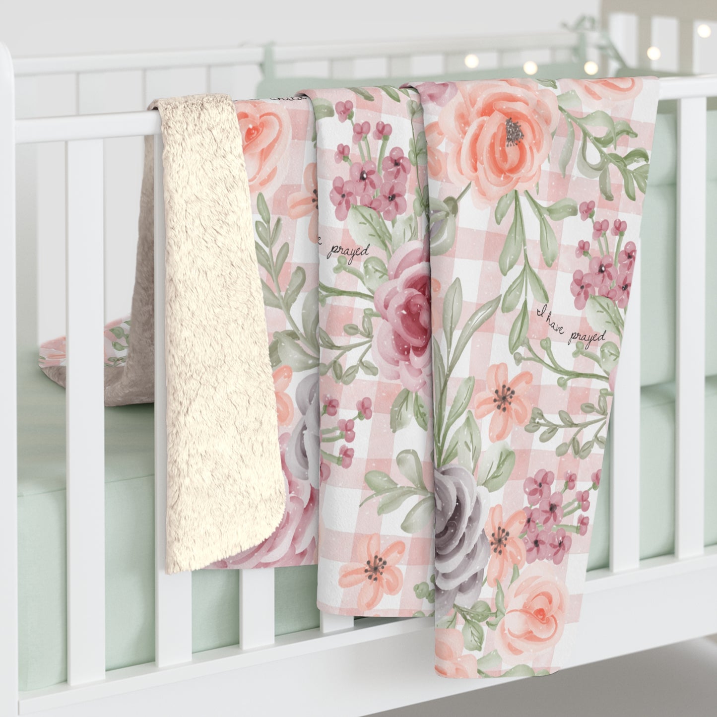 For This Child I Have Prayed Sherpa Blanket