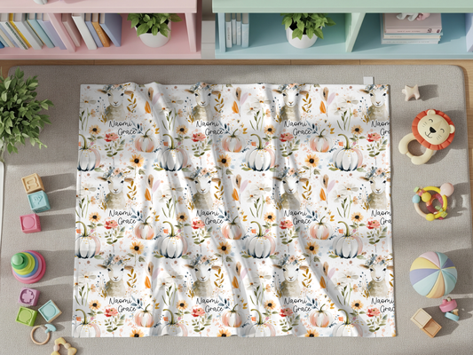 Personalized He Left the 99 To Find Me Baby Swaddle Blanket