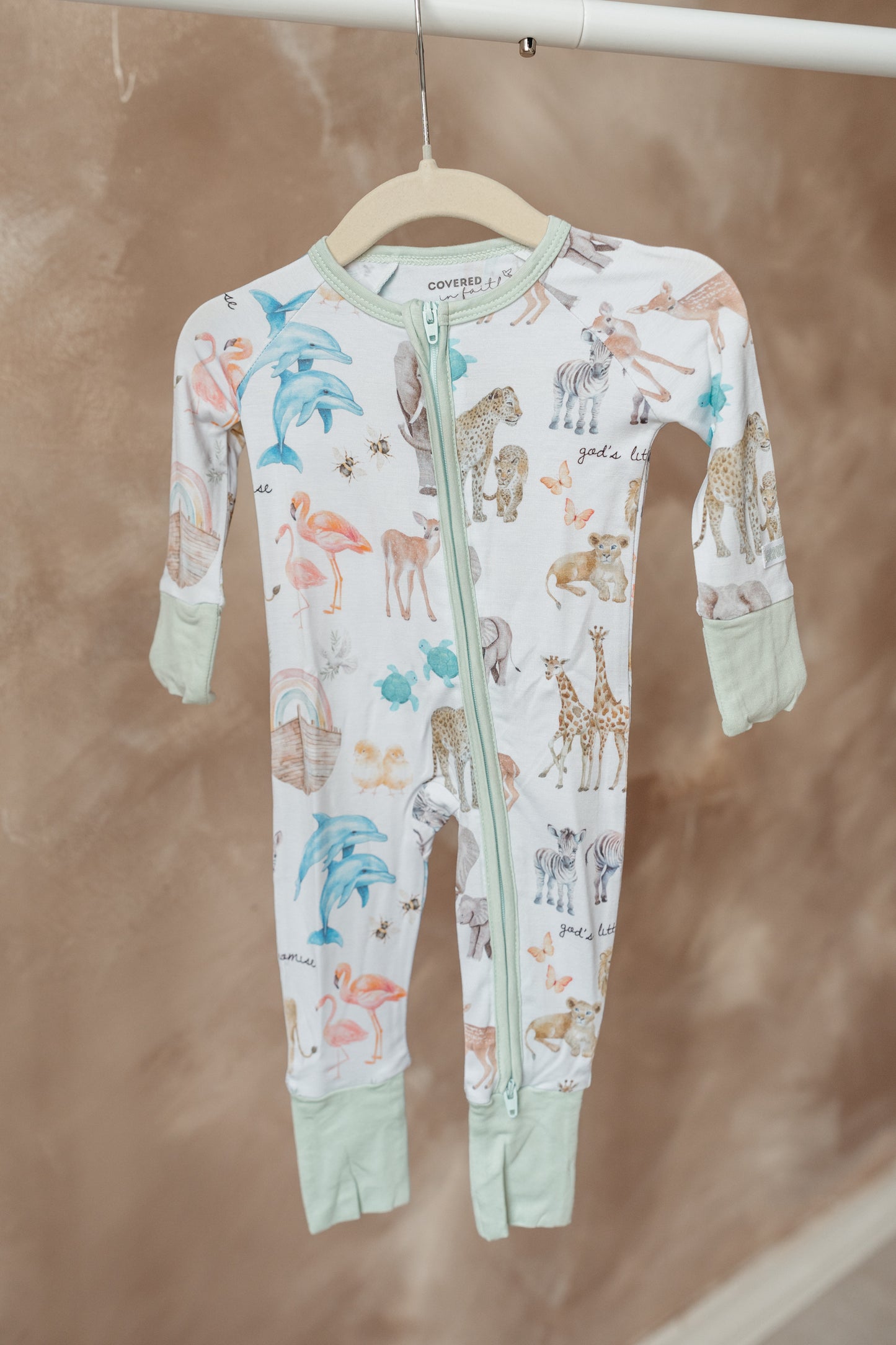 God's Little Promise Bamboo Footed Onesie Pajama