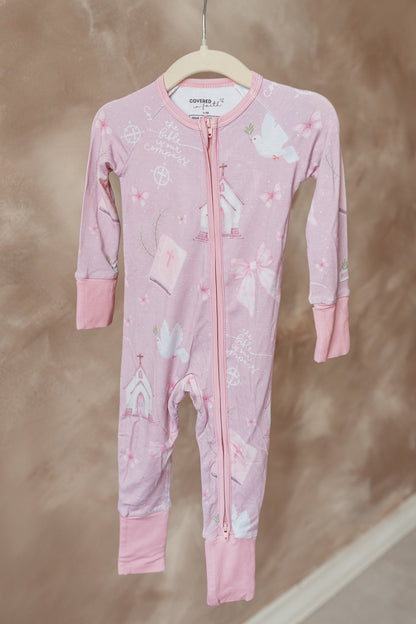 Bible is Our Compass Bamboo Footed Onesie Pajama