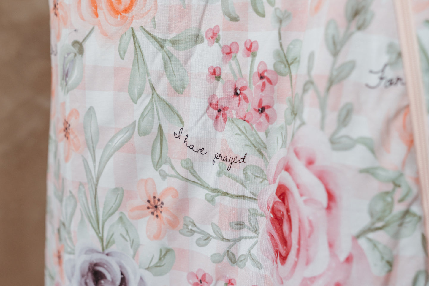 For This Child I Have Prayed Bamboo Sleeping Bag