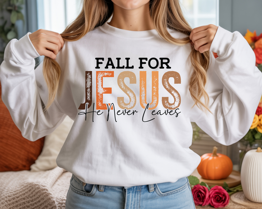 Fall for Jesus Heavy Blend Fleece Crewneck