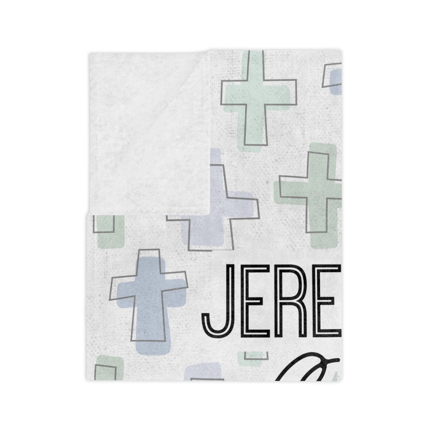 Personalized Rooted in Faith Minky Blanket