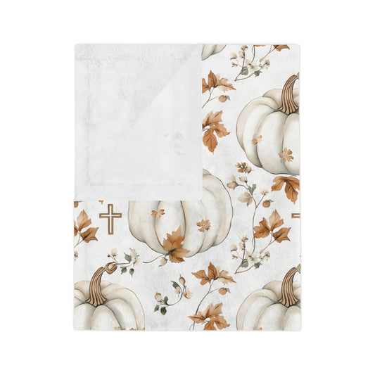 Faithful Harvest Minky Blanket