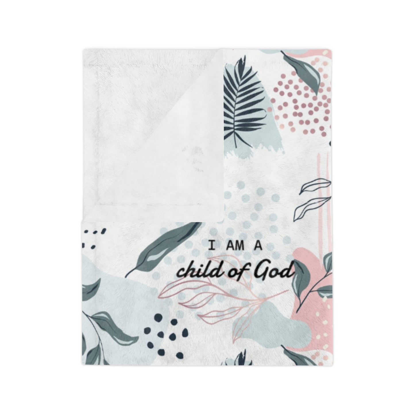 I Am Bible Verse Plush Blanket