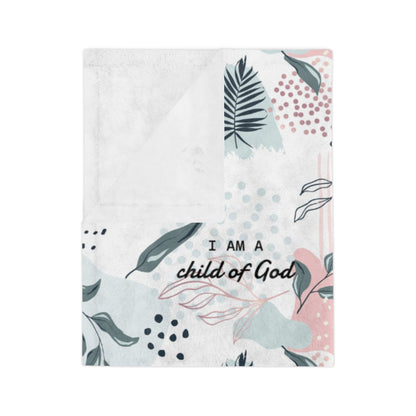 I Am Bible Verse Plush Blanket