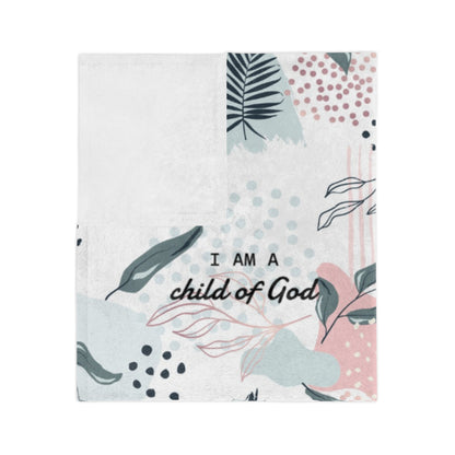 I Am Bible Verse Plush Blanket