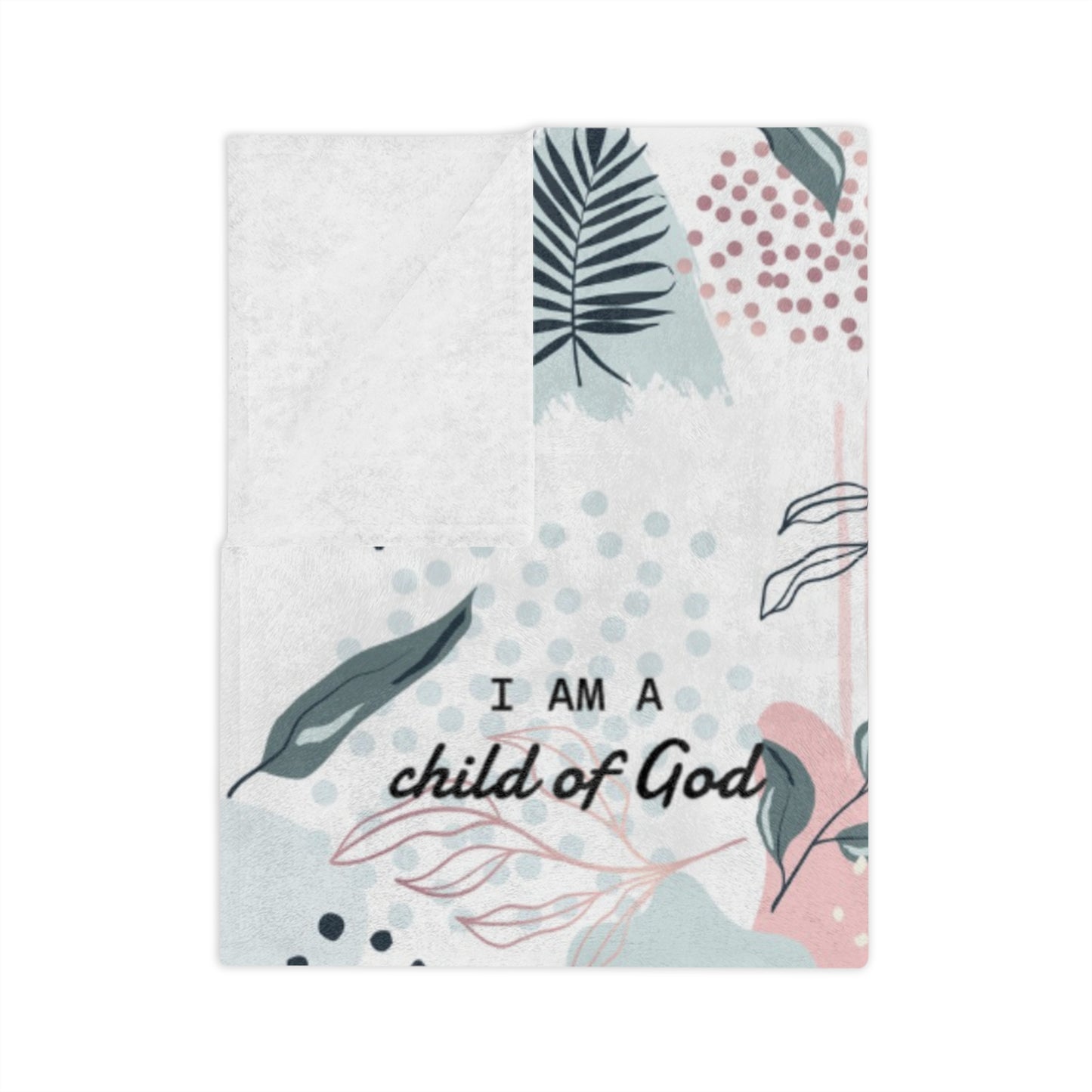 I Am Bible Verse Plush Blanket