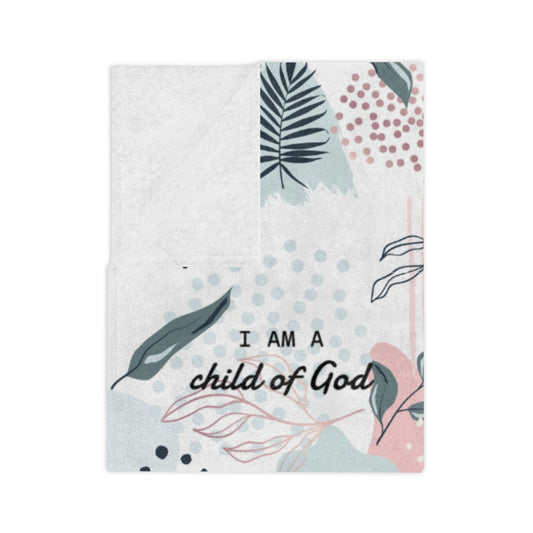 I Am Bible Verse Plush Blanket
