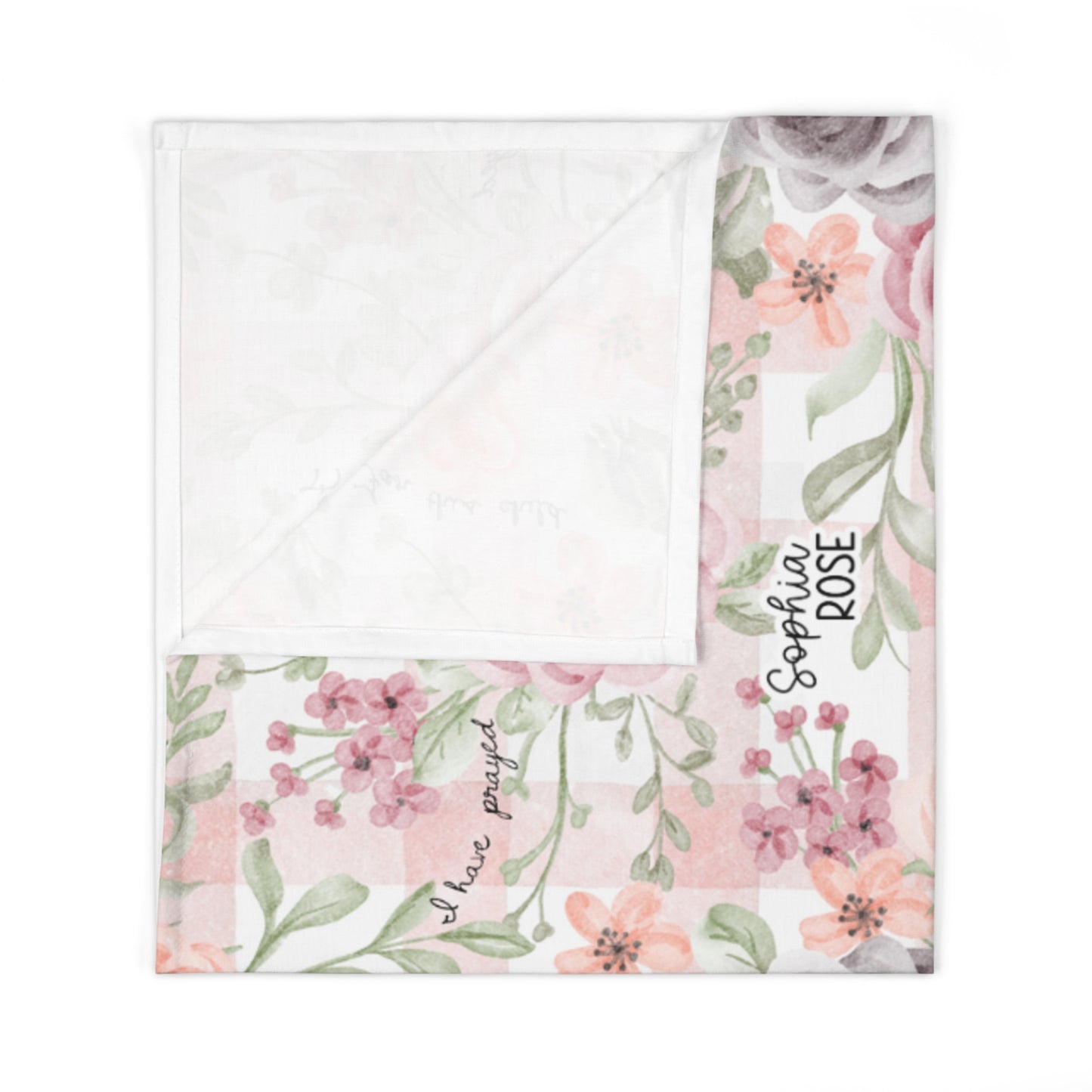 Personalized For This Child I Have Prayed Baby Swaddle Blanket