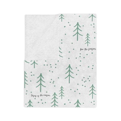 Jesus is the Reason for the Season Minky Blanket