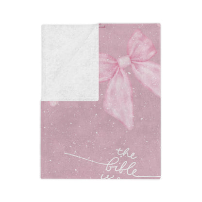 Bible is Our Compass Minky Blanket