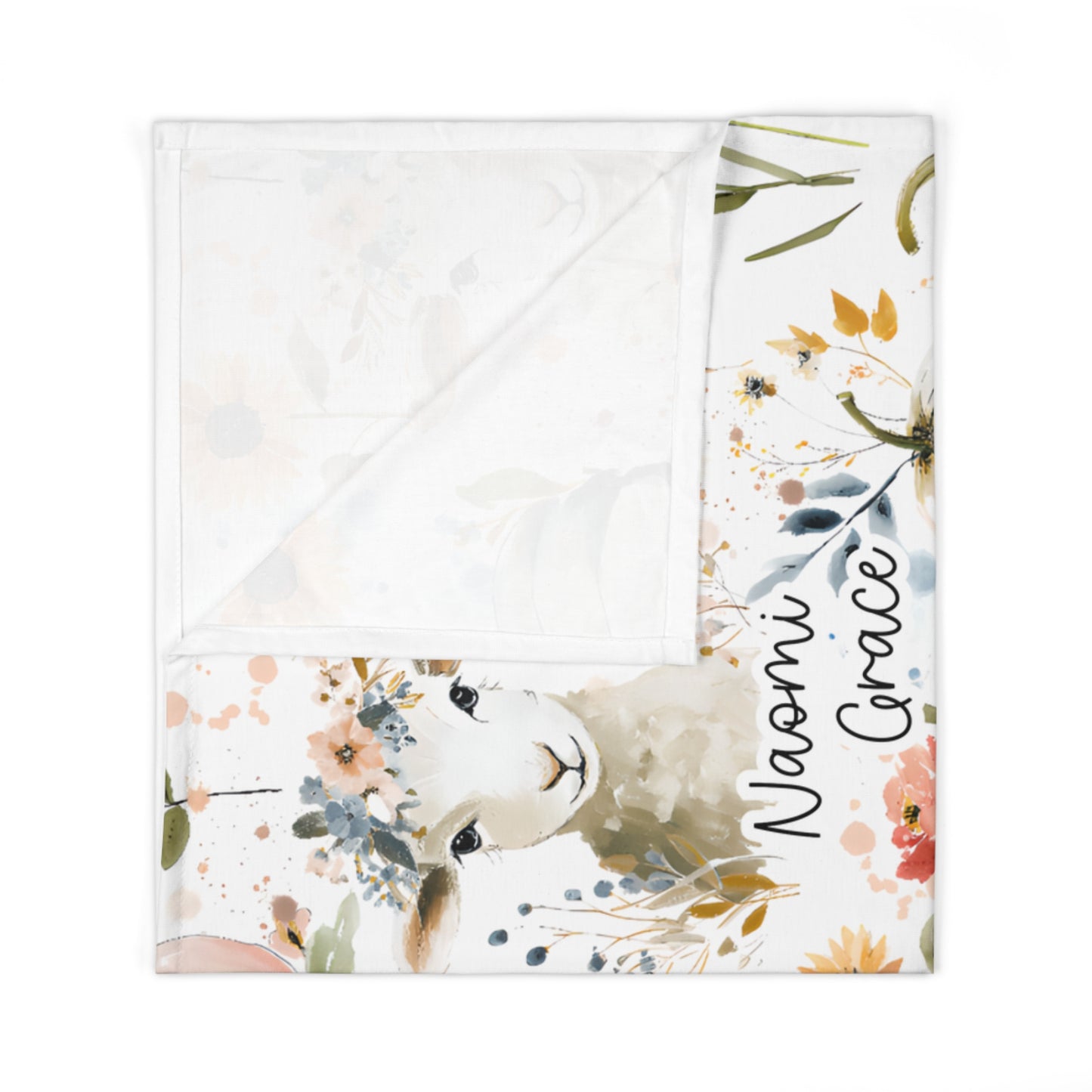 Personalized He Left the 99 To Find Me Baby Swaddle Blanket