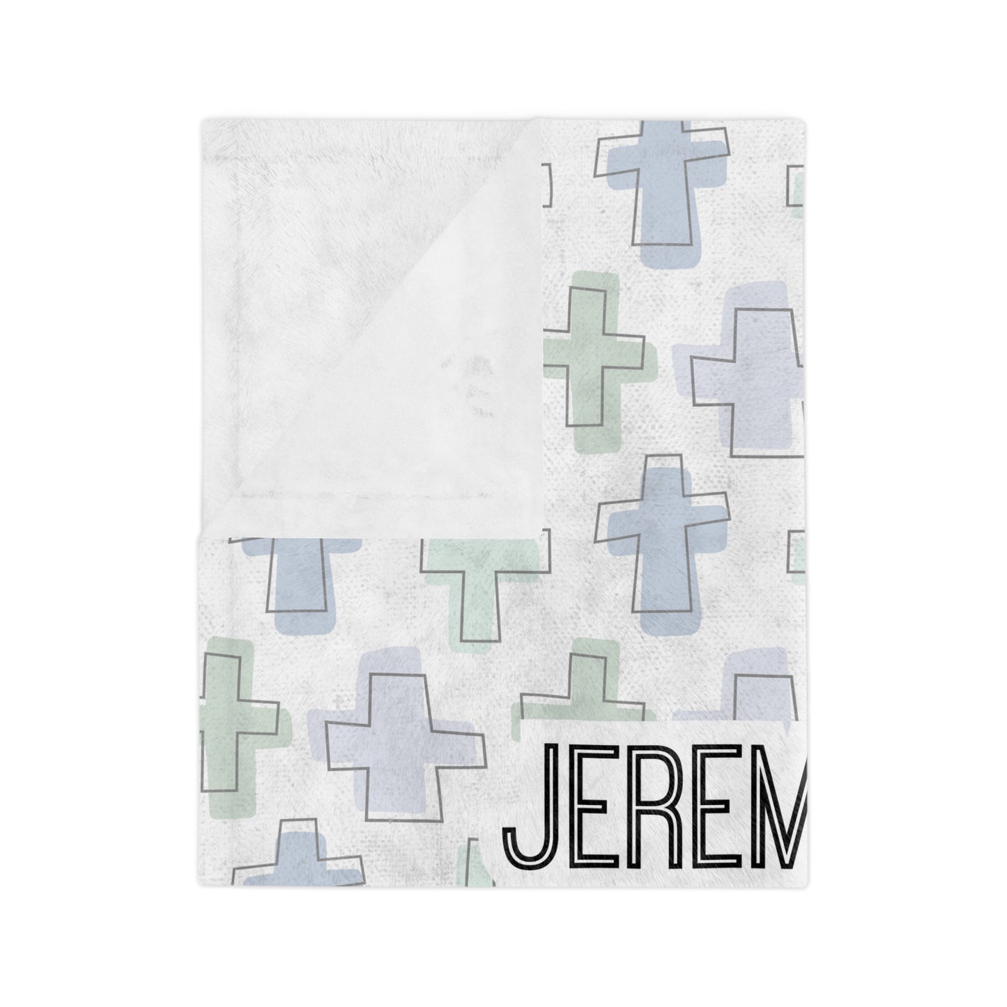 Personalized Rooted in Faith Minky Blanket