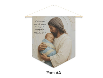 Jesus Holding Baby Child Loss Art