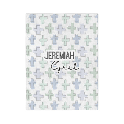 Personalized Rooted in Faith Minky Blanket