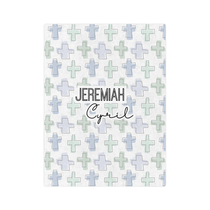 Personalized Rooted in Faith Minky Blanket