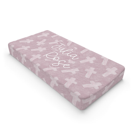 Personalized Covered in Grace Changing Pad Cover