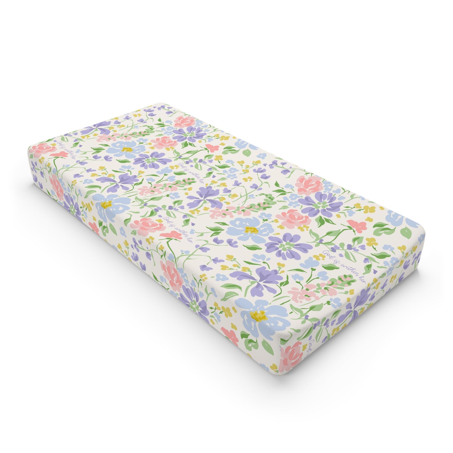 God is Within Her Changing Pad Cover