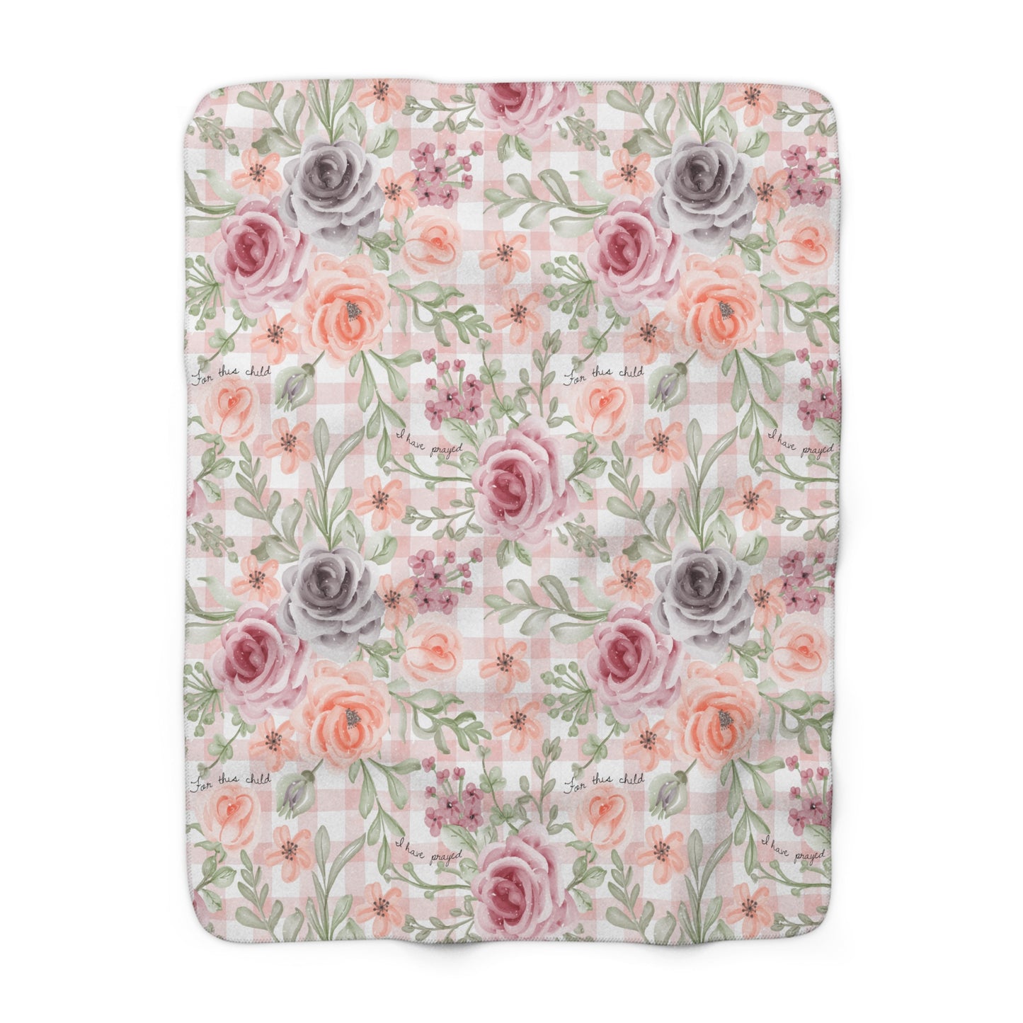 For This Child I Have Prayed Sherpa Blanket