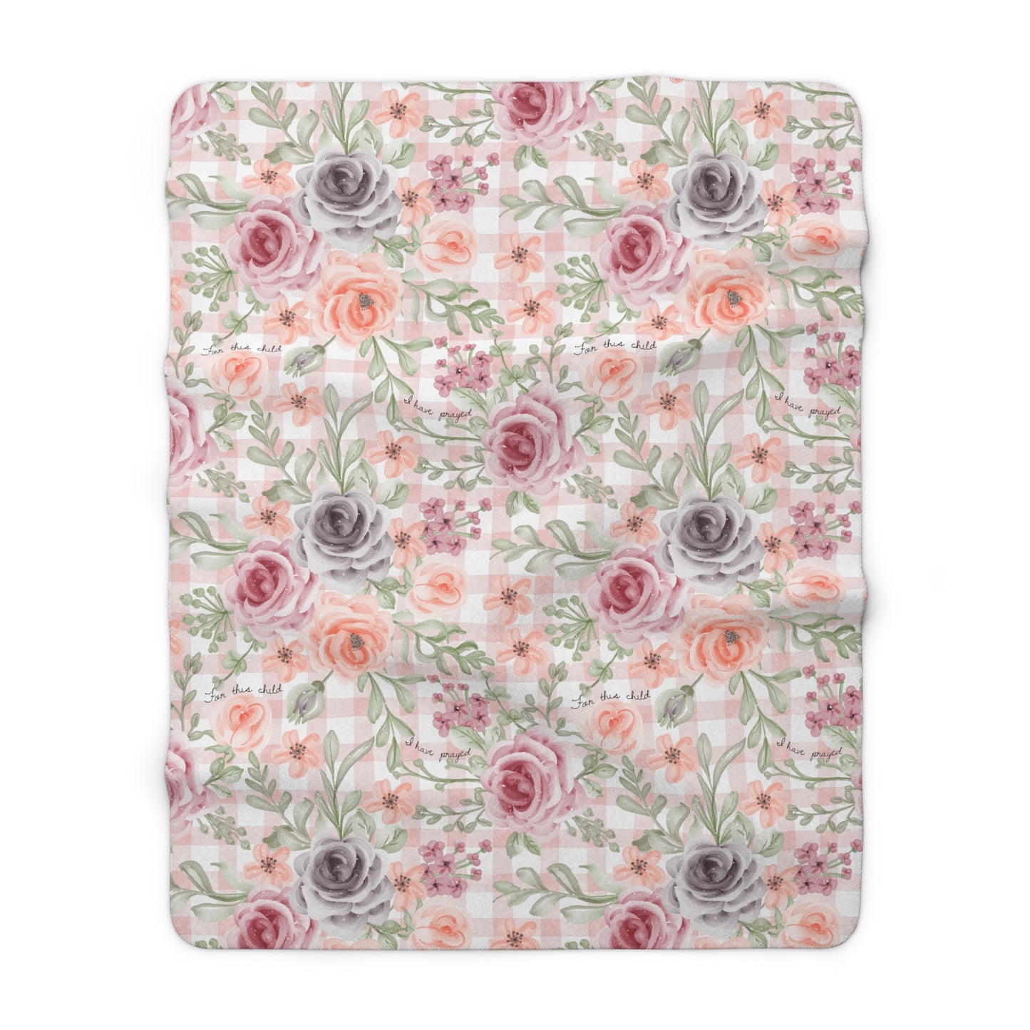 For This Child I Have Prayed Sherpa Blanket