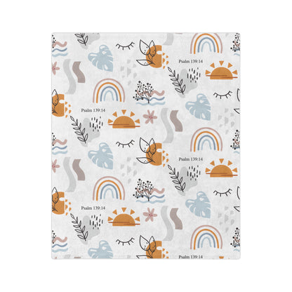 Fearfully and Wonderfully Made Fleece Blanket
