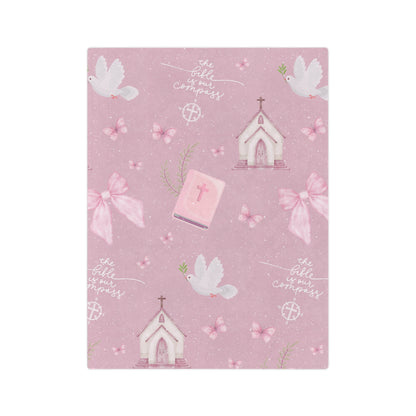 Bible is Our Compass Minky Blanket
