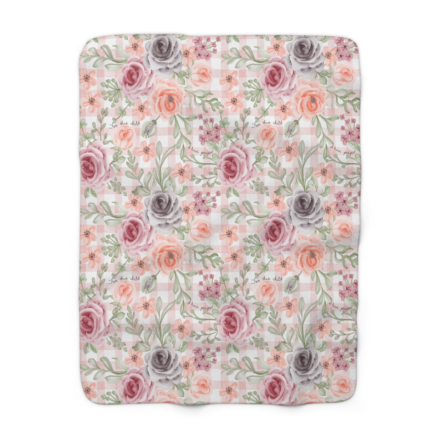 For This Child I Have Prayed Sherpa Blanket