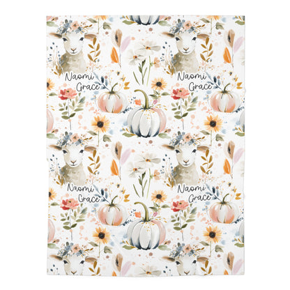 Personalized He Left the 99 To Find Me Baby Swaddle Blanket