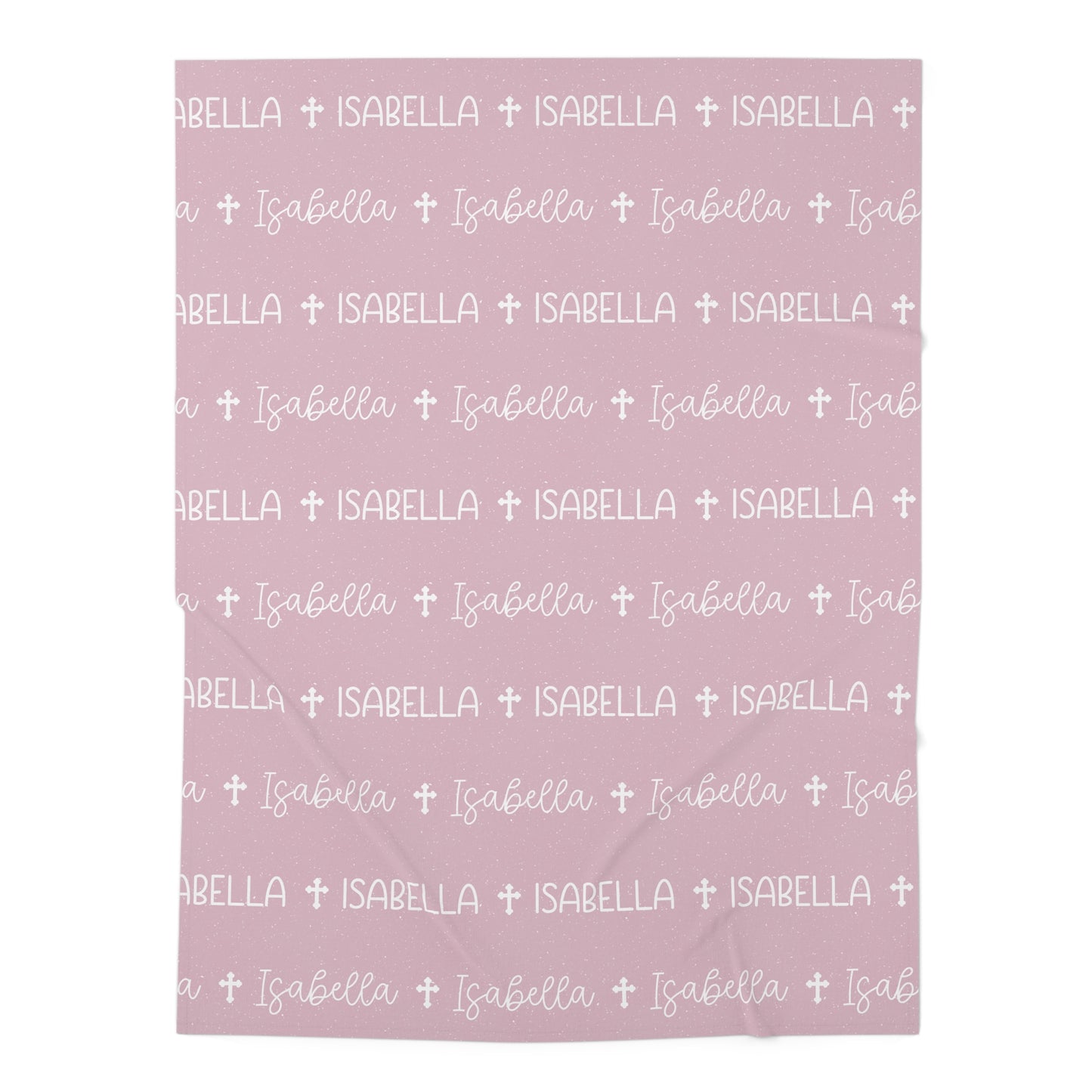 Personalized Pink Baby Name Swaddle Blanket