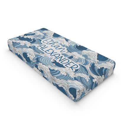 Personalized Through The Waters Changing Pad Cover
