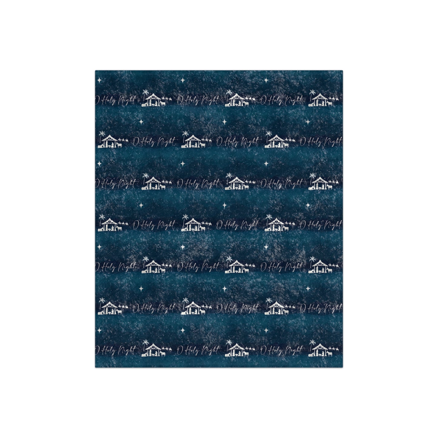 O Holy Night Crushed Velvet Blanket