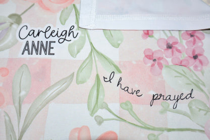 Personalized For This Child I Have Prayed Baby Swaddle Blanket