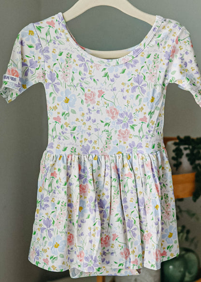 God is Within Her Bamboo Baby Romper Twirl Dress