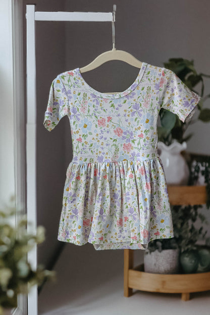 God is Within Her Bamboo Baby Romper Twirl Dress