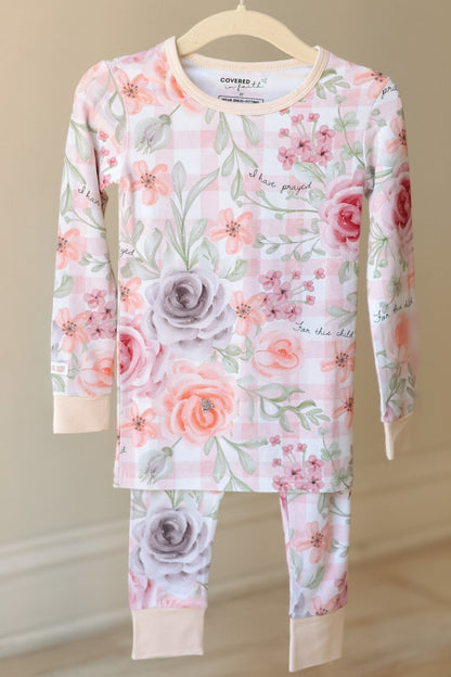 For This Child I Have Prayed Bamboo 2 Piece Pajama Set