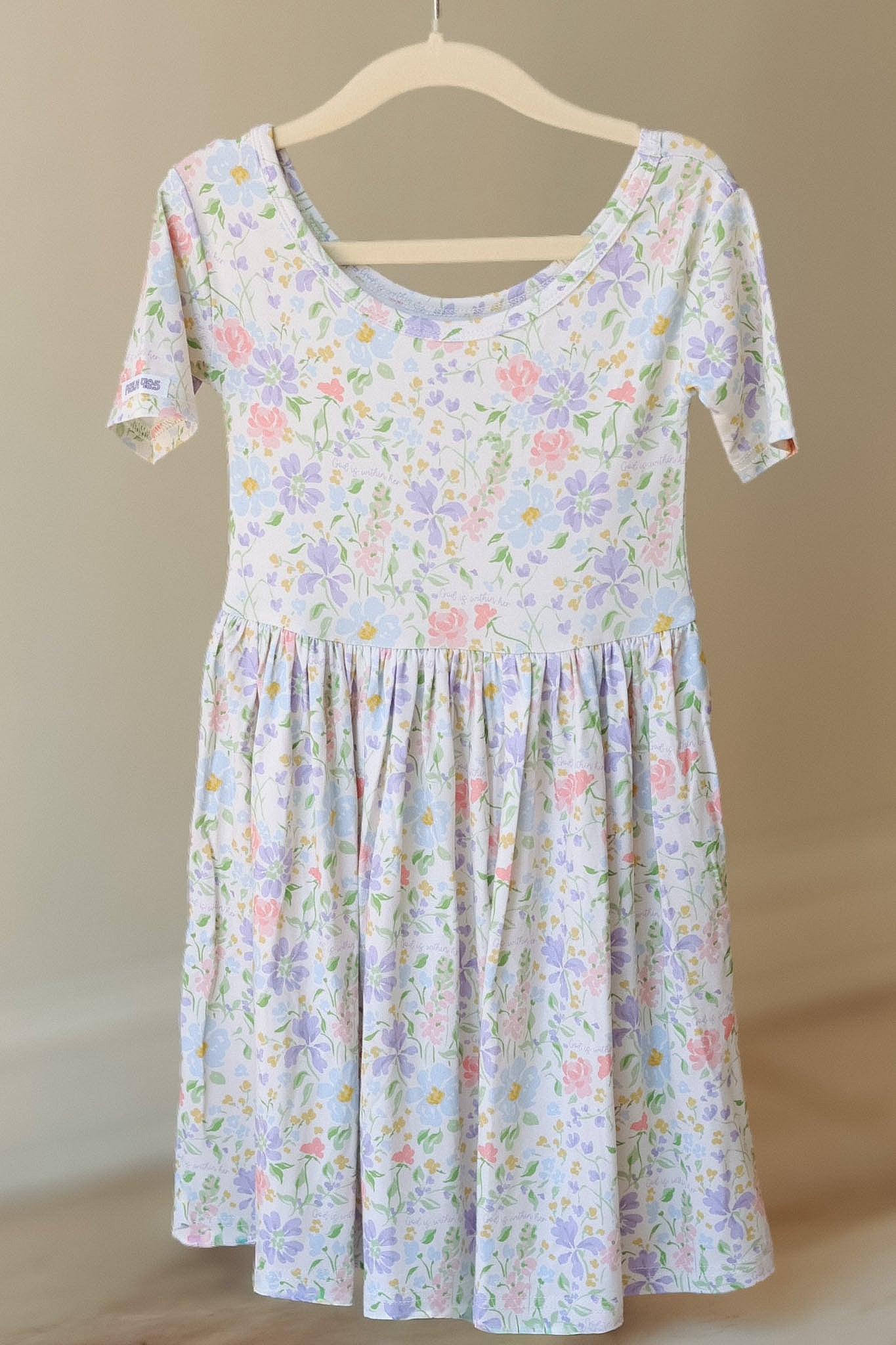 God is Within Her Bamboo Toddler Twirl Dress