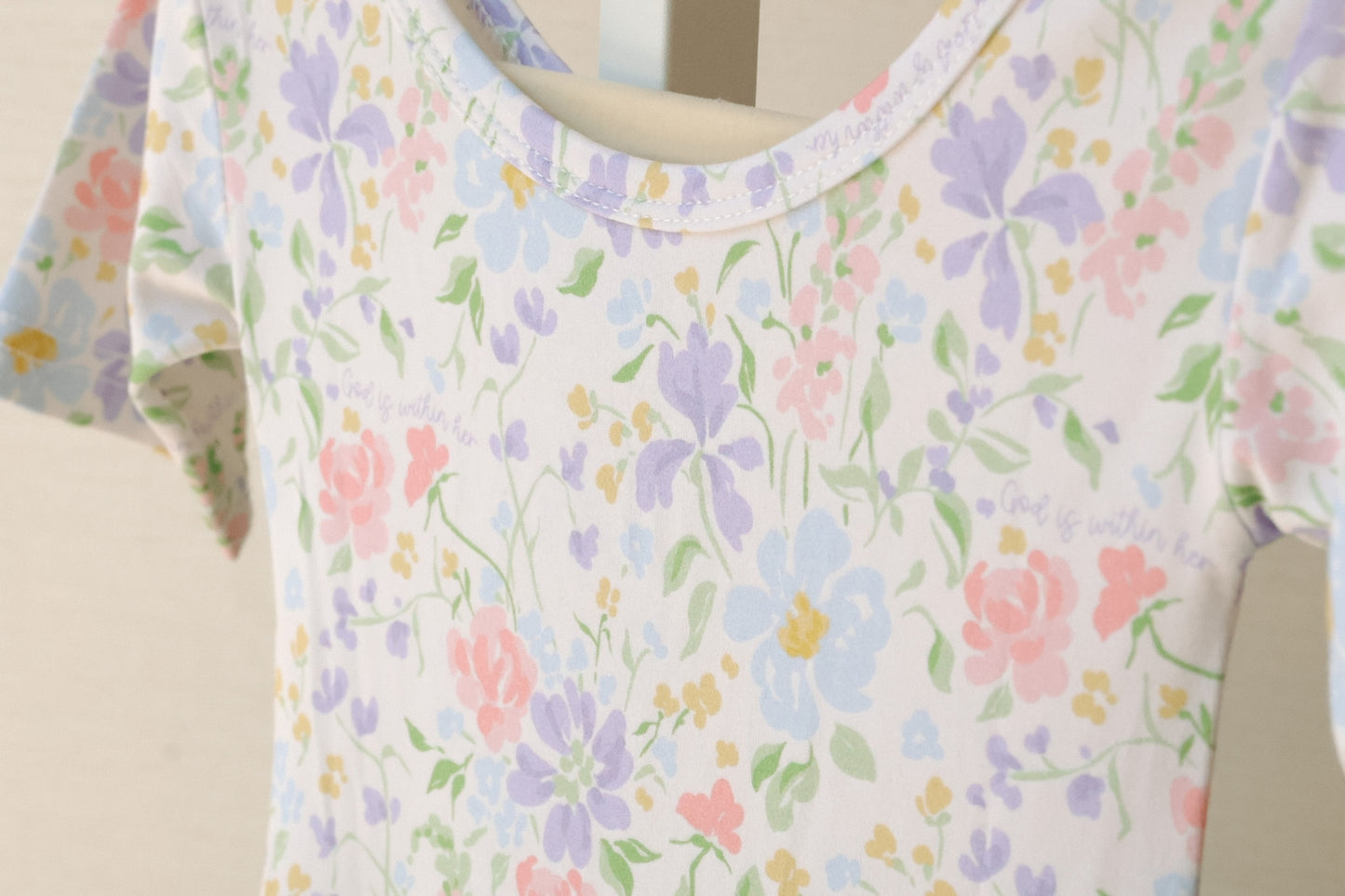 God is Within Her Bamboo Baby Romper Twirl Dress