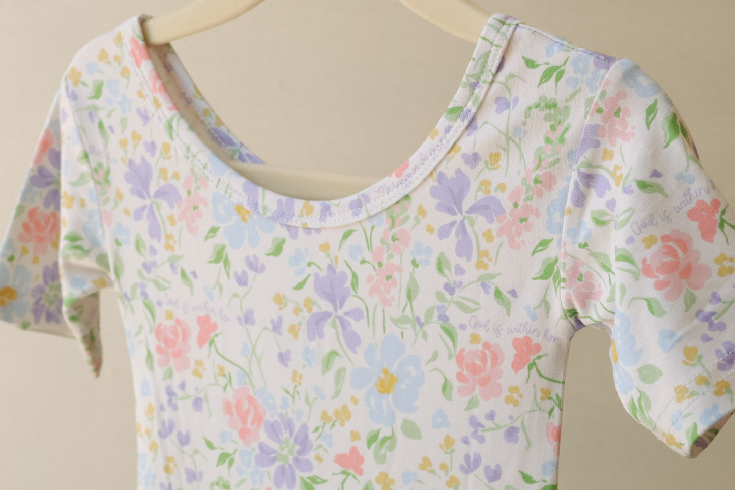 God is Within Her Bamboo Baby Romper Twirl Dress