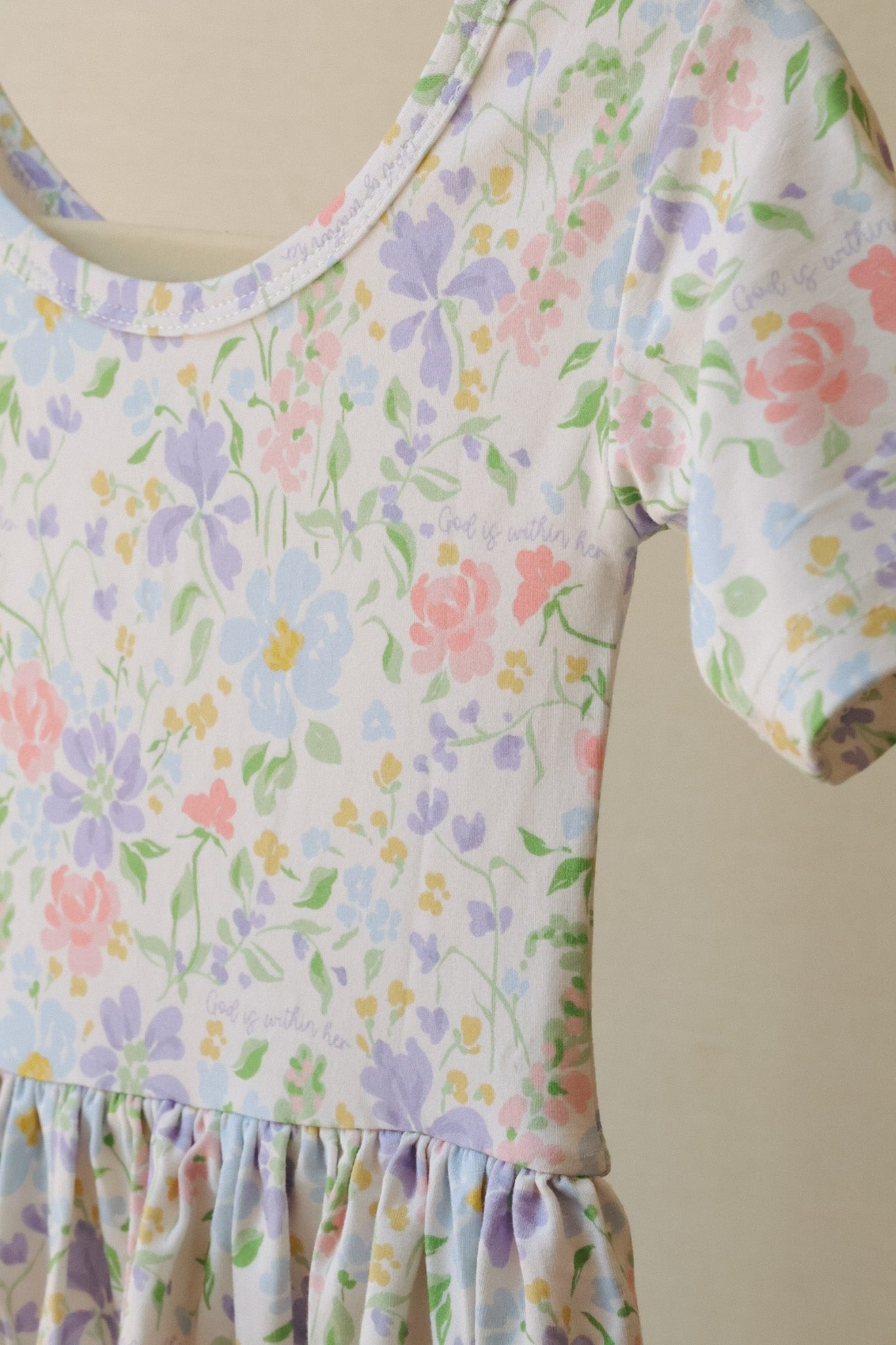 God is Within Her Bamboo Toddler Twirl Dress
