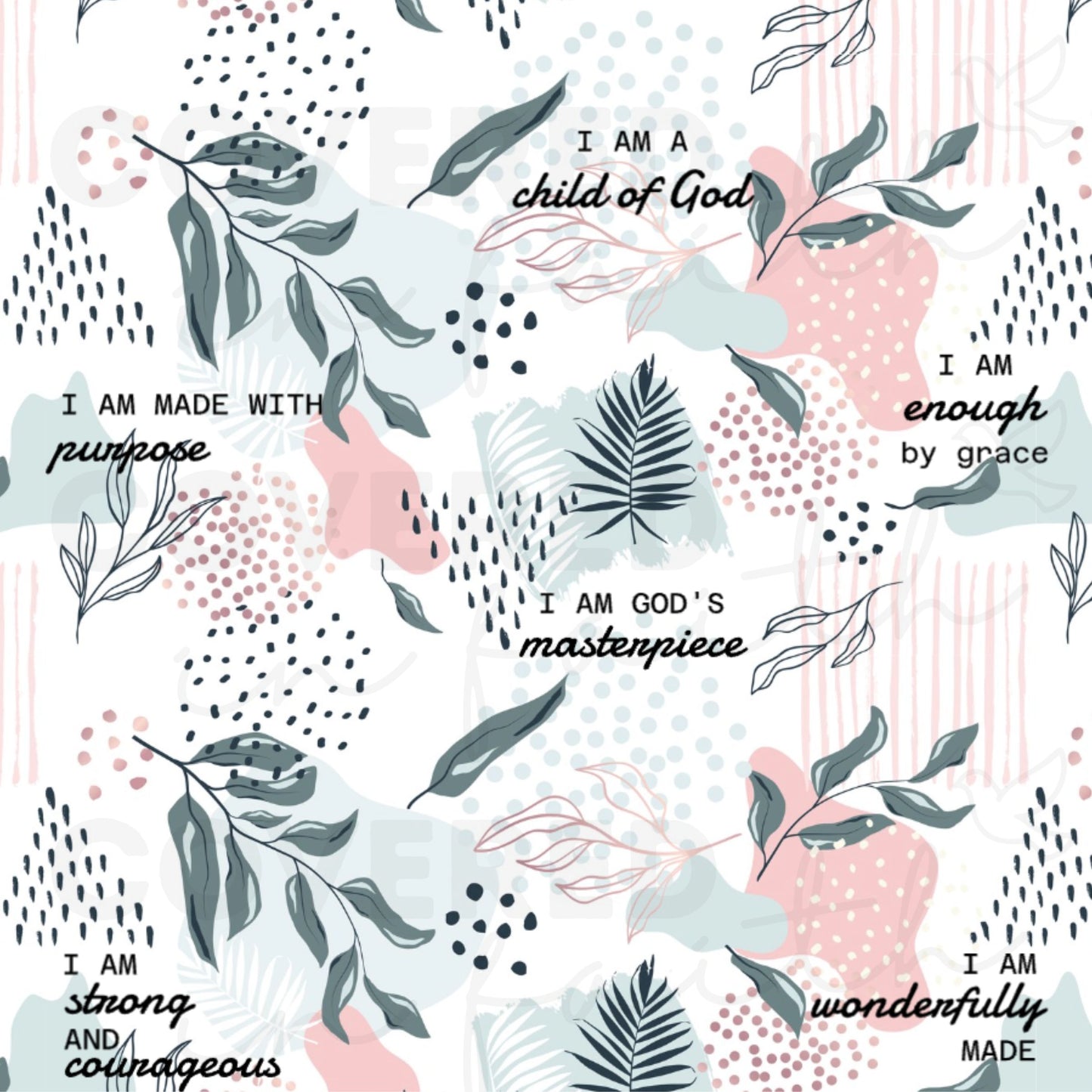 I Am Bible Verse Plush Blanket