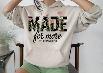 Ephesians 2:10 - Made for More Softstyle Hoodie