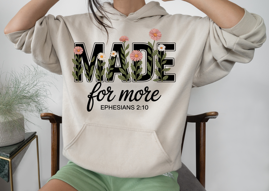 Ephesians 2:10 - Made for More Softstyle Hoodie
