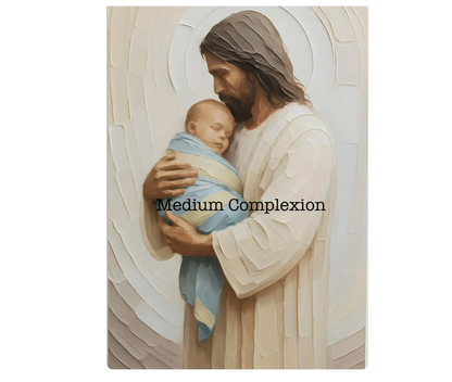 Jesus Holding Baby Child Loss Art