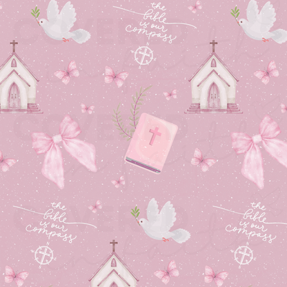 Bible is Our Compass Minky Blanket