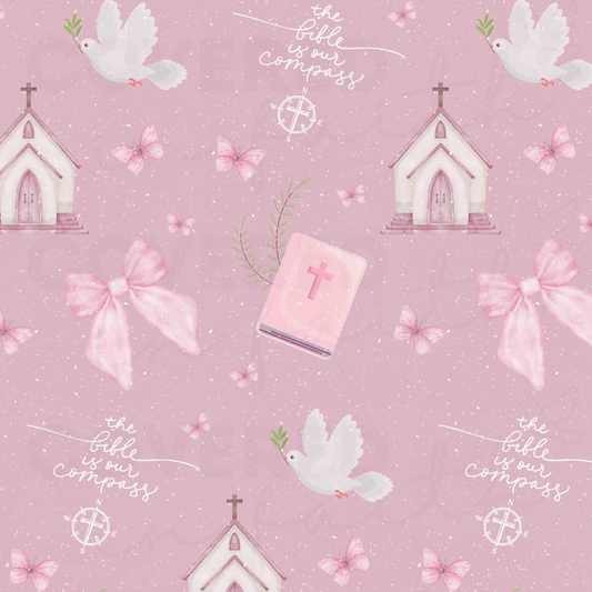 Bible is Our Compass Crib Sheet