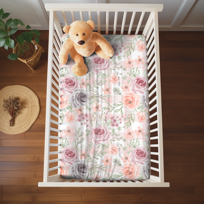 For This Child I Have Prayed Crib Sheet