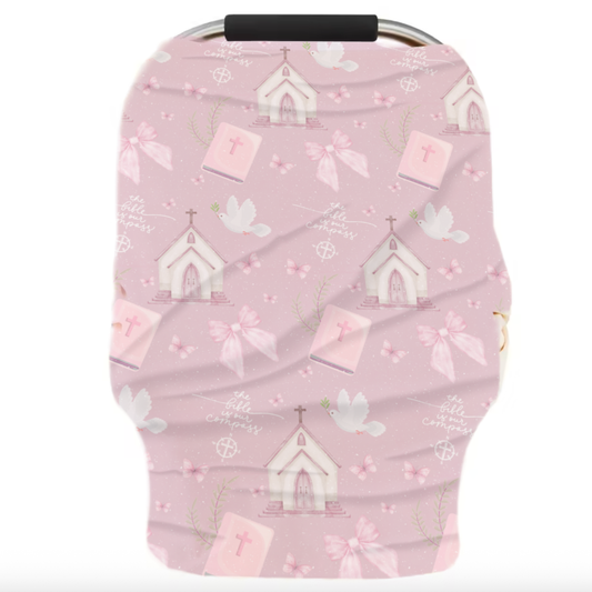 Bible Is Our Compass Nursing Cover & Car Seat Canopy