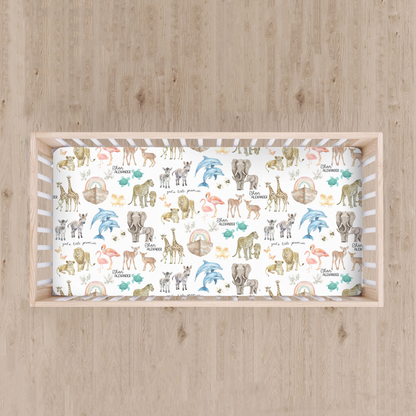 Personalized God's Little Promise Crib Sheet